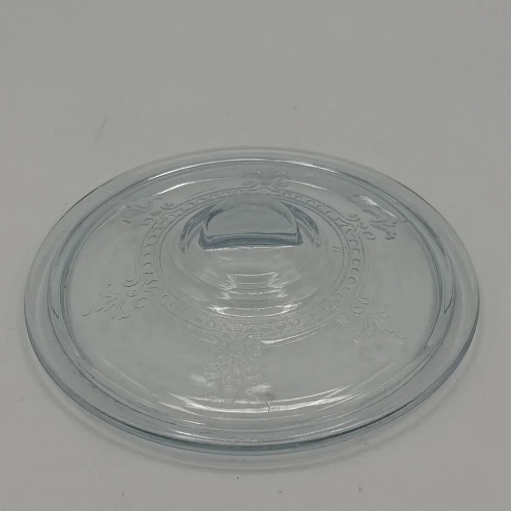 Vintage Fire King Sapphire Blue Philbe Individual Casserole Replacement Lid Only
